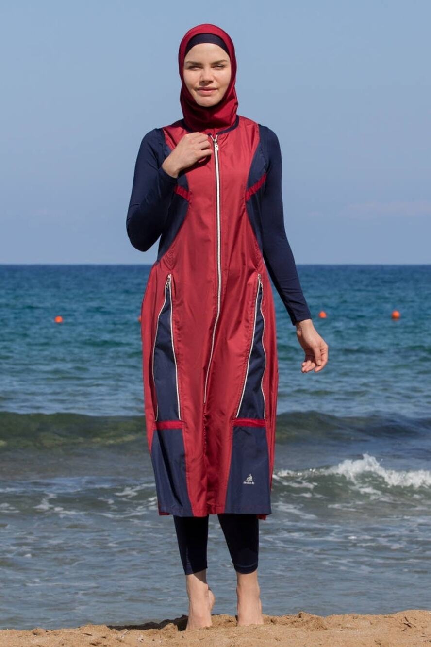 Adabkini Mira Muslim 5-piece Long Swimsuit Islamic Full Cover Modest Swimwear